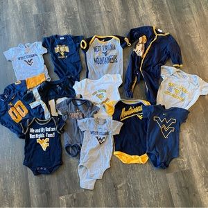 West Virginia Onesies Lot